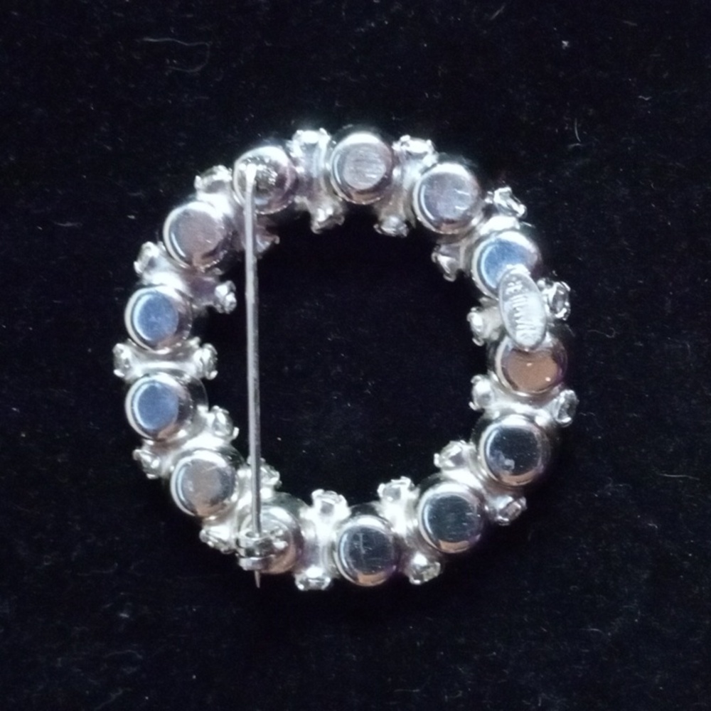 Warner Vintage Signed Circle Brooch Pin - Picture 8 of 9